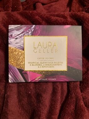 Laura Geller Tropical Glow Face Palette - Pink & Gold Accents